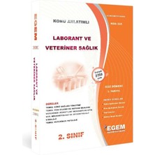 Egem Eğitim Yayınları AÖF Laborant ve Veteriner Sağlık 2. Sınıf Güz Dön. 3