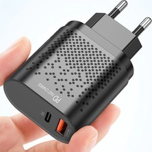 Uslion Şarj Aleti Şarj Başlık Uslion 18W USB Qc3.0 Şarj Pd3.0 Hızlı Şarj Aleti Şarj Başlık