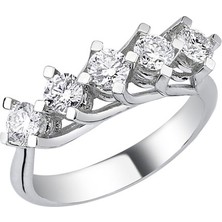 Engingold 0,72CT Pırlanta Beştaş YÜZÜK-14K