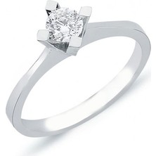 Engingold 0.23CT Pırlanta Tektaş YÜZÜK-18K