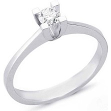 Engingold 0,32CT Pırlanta Tektaş YÜZÜK-14K
