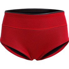 Elaccent F Fityle Neopren Bikini Pantolon Şort Kırmızı (Yurt Dışından)