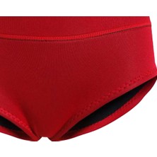 Elaccent F Fityle Neopren Bikini Pantolon Şort Kırmızı (Yurt Dışından)