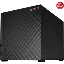 Asustor AS1104T Realtek RTD1296 4 Disk Yuvası NAS(4X18TB Desteği) 1GB DDR4 2.5 GBE x 1 USB 3.2 x 2 Depolama Ünitesi