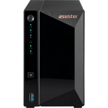 Asustor AS3302T Realtek RTD1296 2 Disk Yuvası Nas (2X18TB Desteği) 2GB DDR4 2.5 GBE x 1 USB 3.2 x 3 Depolama Ünitesi