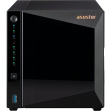 Asustor AS3304T Realtek RTD1296 4 Disk Yuvası Nas (4X18TB Desteği) 2GB DDR4 2.5 GBE x 1 USB 3.2 x 3 Depolama Ünitesi