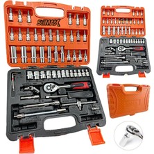 Stilmax Germany Cr-V Max 1/4 Cırcırlı 53 Parça Lokma Anahtar Takımı Bits Uç Seti  Tam Set