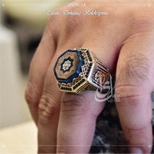 Osmanlı Gümüş Islam Usta Tasarımı Yadigar Gümüş Erkek Yüzük