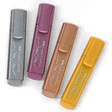 Faber-Castell Faber Castell Metalik Renkler Fosforlu Kalem 4 Renk