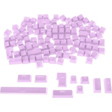 Elaccent F Fityle Mekanik Klavye Mor Için 108-KEY Abs Saydam Keycaps Anahtar Kapağı (Yurt Dışından)