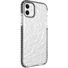 CoverZone iPhone 11 Uyumlu Kılıf Prizmatik Silikon Kılıf Siyah