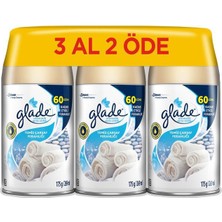 Glade Oda Kokusu, Otomatik Sprey Yedek, 3 Al 2 Öde, Temiz Çarşaf Ferahlığı, 269 ml 3'lü