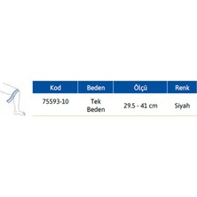 Actimove Diz Desteği Açık Patella Ayarlanabilir Standart Siyah