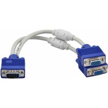 Platoon VGA Y Kablo VGA Splitter VGA Çoğaltıcı VGA 2 VGA Çoklayıcı