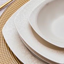 Karaca Square Bone Salen 60 Parça 12 Kişilik Yemek Takımı