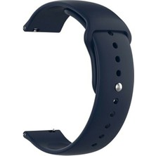 Dlrcase Zte Watch Gt Kordon Mat Düz Renkli Silikon Lacivert