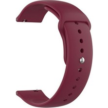 Dlrcase Zte Watch Gt Kordon Mat Düz Renkli Silikon Mürdüm