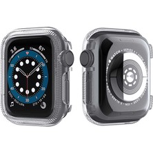 Dlrcase Apple Watch Uyumlu Se 40MM Kordon Önü Arkası Açık Renkli Silikon Renksiz