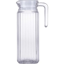 Elaccent F Fityle Meyve Çay Infüzyon Su Sürahisi Su Paramparça Sürahi Demlik Çay 1100 ml Çizgili Kettle 1100ML (Yurt Dışından)