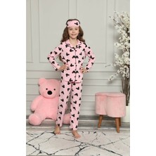 Pijama Moda Kız Çocuk Pembe Mickey Desenli Pijama Takımı