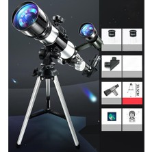 Elaccent F Fityle 70MM Astronomik Reflektör Teleskop - Beyaz (Yurt Dışından)