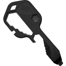Strade Store Paslanmaz Çelik Çok Aracı Anahtar Şekilli Cep Aracı Şişe Açacağı Araçlar Siyah (Yurt Dışından)