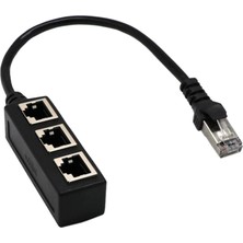 Homyl RJ45 Y Splitter Adaptörü 1 Ila 3 Port Cat 5 / Cat 6 Lan Ethernet Soket  (Yurt Dışından)