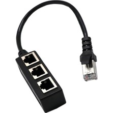 Homyl RJ45 Y Splitter Adaptörü 1 Ila 3 Port Cat 5 / Cat 6 Lan Ethernet Soket  (Yurt Dışından)