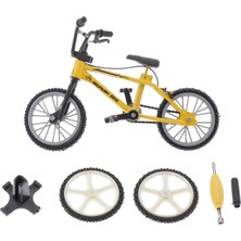 Elaccent F Fityle Mini Alaşım Bmx Parmak Bisiklet Modeli Çocuklar Çocuk Oyuncakları Masası Dekor Sarı (Yurt Dışından)