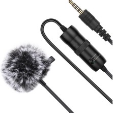 Lavalier Lapel ile Kablolu Ahizesiz Mikrofon Üzerinde 3,5 Mm / Tip C Kelepçe - Omni-Yön 6m (Yurt Dışından)