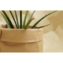 Co&bo Kraft Paper Yıkanabilir Kağıt Saksı -Küçük