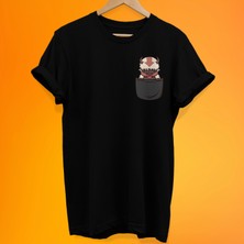 Remonz Avatar Cep Baskılı %100 Pamuk Oversize T-Shirt Büyük Beden Tişört
