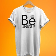 Remonz Be Uniqe Baskılı %100 Pamuk Oversize T-Shirt Büyük Beden Tişört