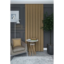 Evdepo Home Taş Düz Renk Pileli Petek Dokulu Fon Perde, 1/2 Seyrek  Pile, Tek Kanat 50 x 240 cm