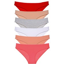 Royaleks 6 Adet Süper Eko Set Likralı Kadın Slip Külot Renk 5