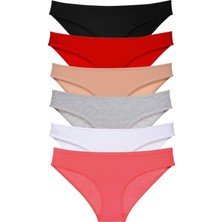 Royaleks 6 Adet Süper Eko Set Likralı Kadın Slip Külot Renk 3
