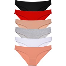 Royaleks 6 Adet Süper Eko Set Likralı Kadın Slip Külot Renk 1