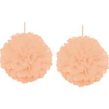 Kikajoy 2'li Somon Pompom Dekor Süs 30 cm