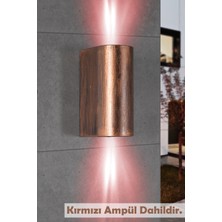 Full Reyon Çift Yönlü Dekoratif Duvar Aplik Iç Dış Mekan Aplik- Kırmızı Işık