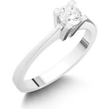 Engingold 0,32CT Pırlanta Tektaş YÜZÜK-18K
