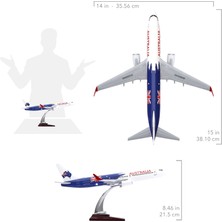 Zekupp 1:100 Boeing 737-800 Avustralya Tasarımlı Uçak Maketi, 1/100 Ölçek Havacılık Meraklıları Için Hediye, Koleksiyoner Hediyesi