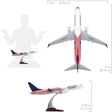 Zekupp 1:100 Boeing 737-800 Abd Tasarımlı Uçak Maketi, 1/100 Ölçek Model Uçak, Havacılık Meraklıları Için Hediye, Koleksiyoner Hediyesi