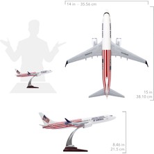 Zekupp 1:100 Boeing 737-800 Abd Tasarımlı Uçak Maketi, 1/100 Ölçek Model Uçak, Havacılık Meraklıları Için Hediye, Koleksiyoner Hediyesi