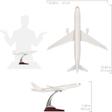 Zekupp Airbus A330-300 Model Uçak, Beyaz Renkli Uçak Maketi