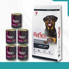 Reflex Lamb  Rıce Adult Dog Food 15 kg + 5'li Reflex Plus Konserve Köpek Maması 400 gr