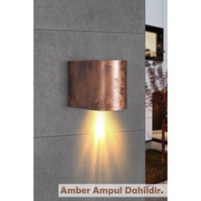 Full Reyon Tek Yönlü Dekoratif Iç Dış Mekan Aplik Eskitme Amber Işık