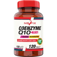 Nevfix Coenzyme Q10 200 Mg Koenzim Resveratrol Q10 Karamuk 120 Tablet