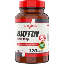 Bluewell Nevfix Biotin 5000 Mcg 120 Tablet