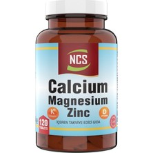 Ncs Kalsiyum Magnezyum Çinko Vitamin D & K 120 Tablet 2 Kutu