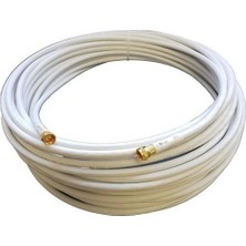 Hknys 40 Metre Tv Çanak Anten Uydu Kablosu Rg6   Full Hd 4K Altın Fkonnektörlü